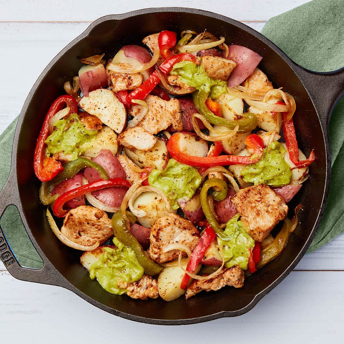 Garlicky Turkey Tenderloin Potato Hash
