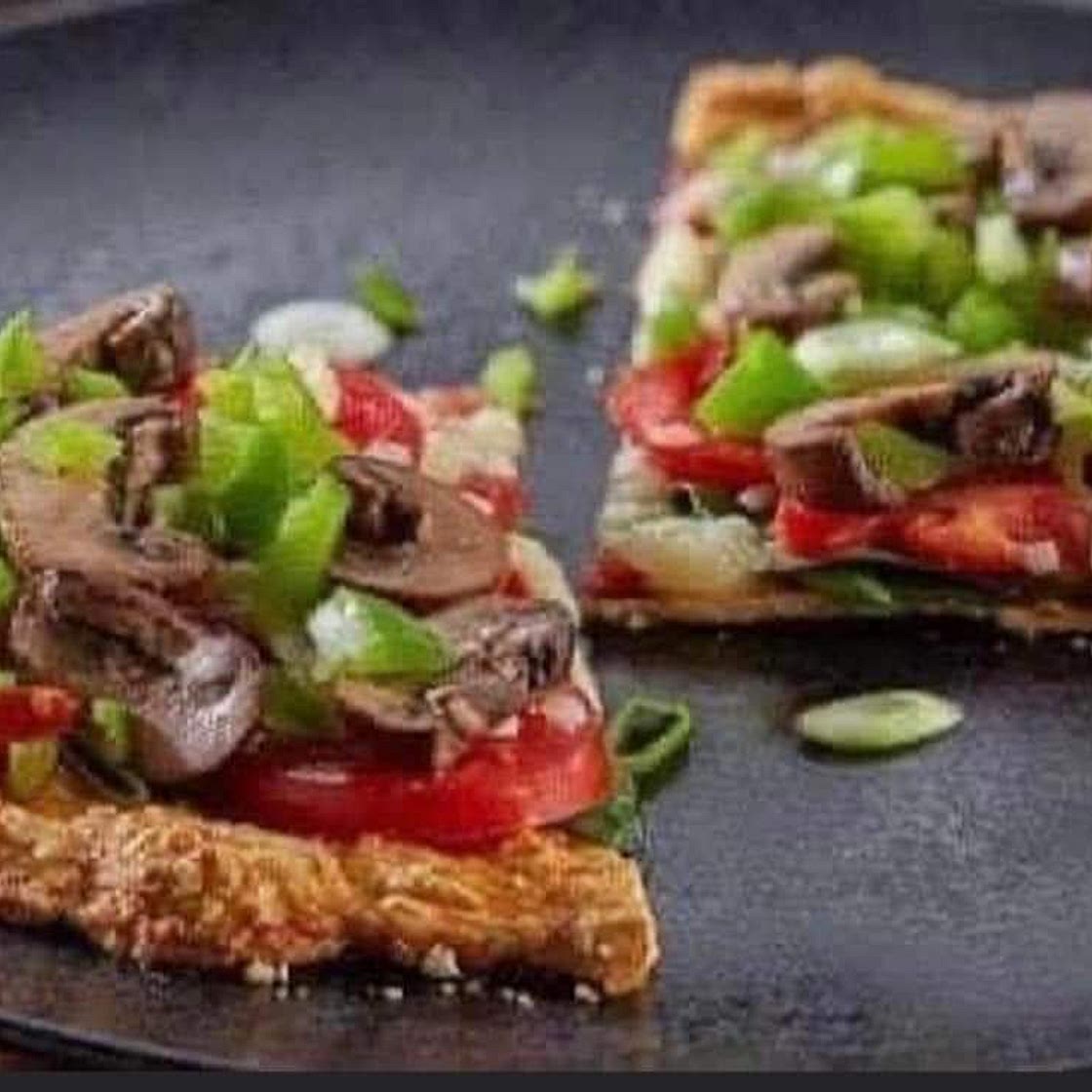 Chicken Crust Veggie Pizza