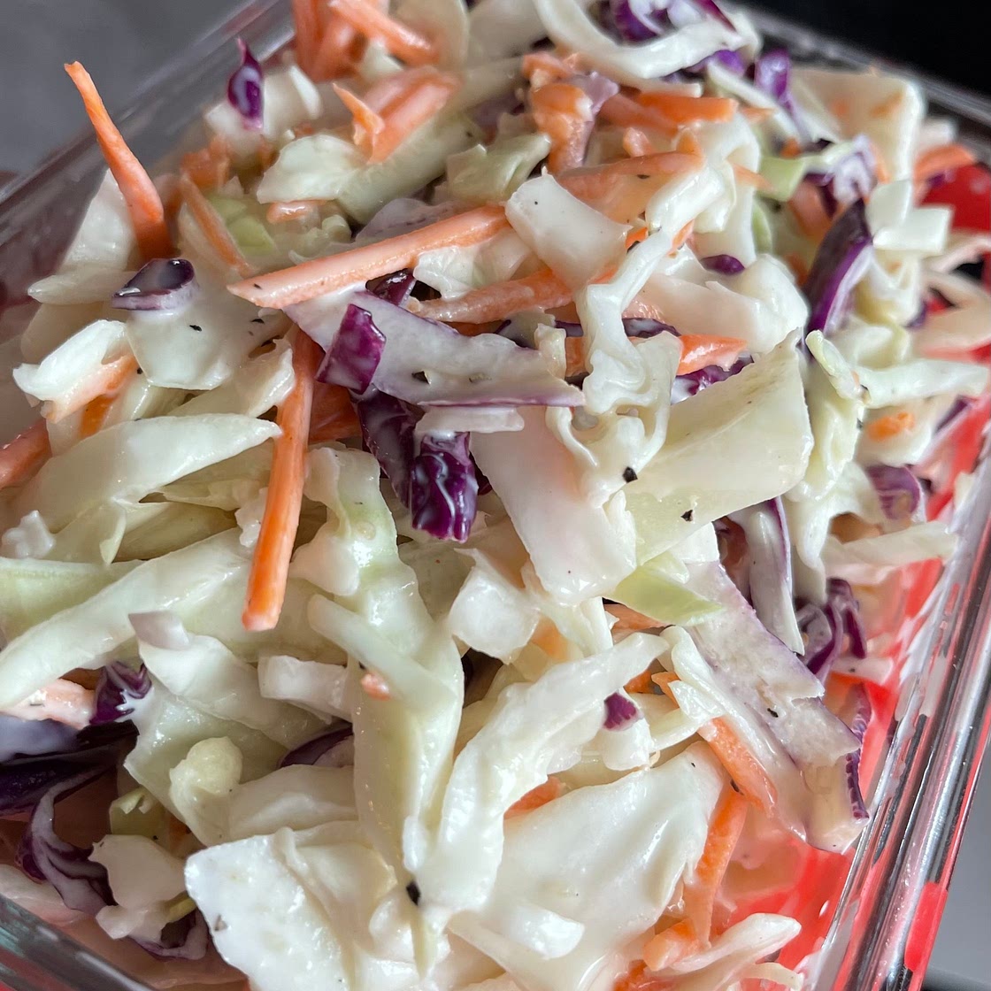 White balsamic coleslaw 