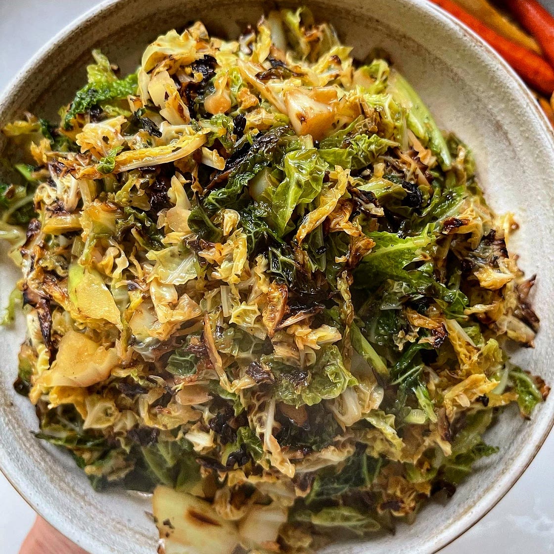 Caramelised Sauteed Greens | Blossom Avenue