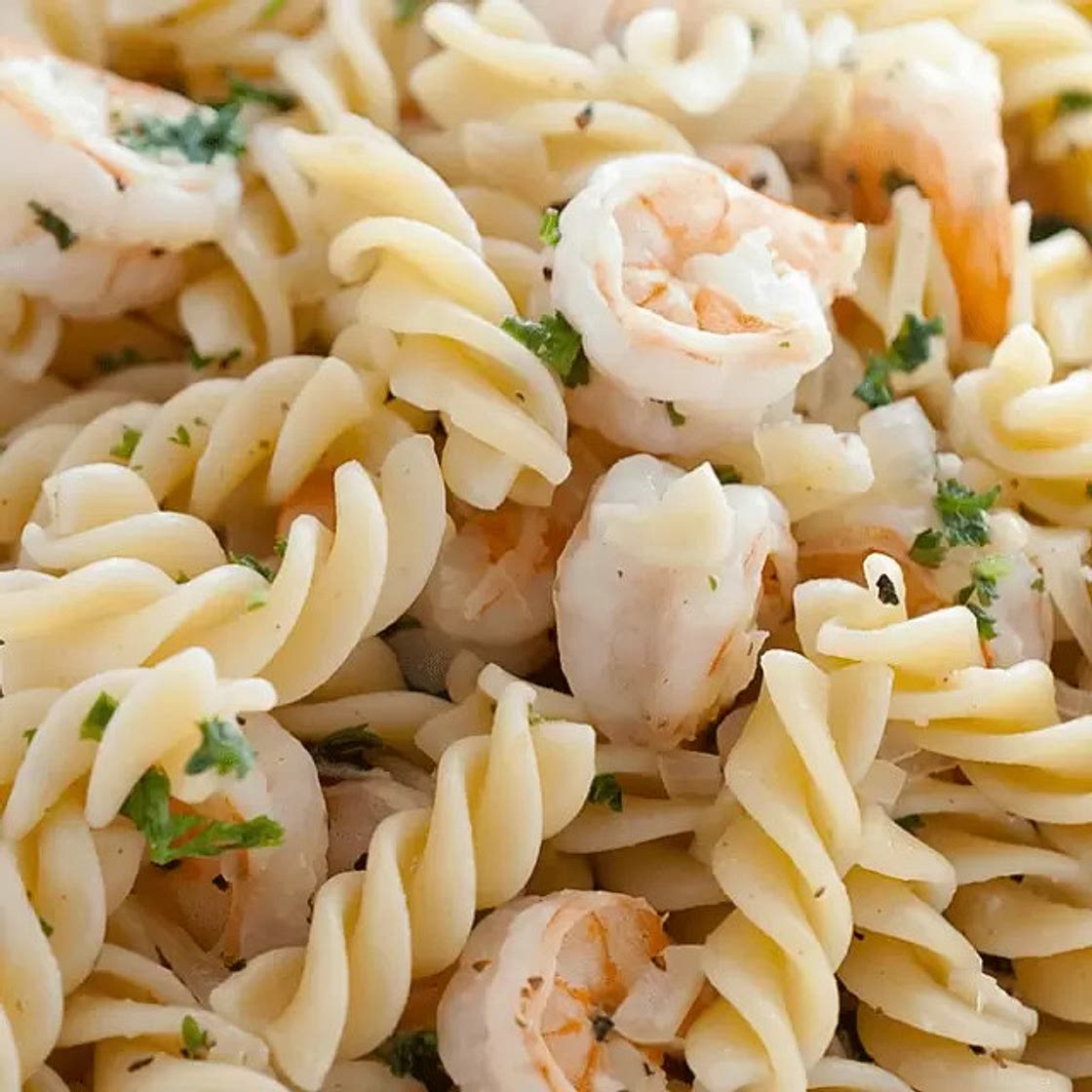 Fusilli con Camarones