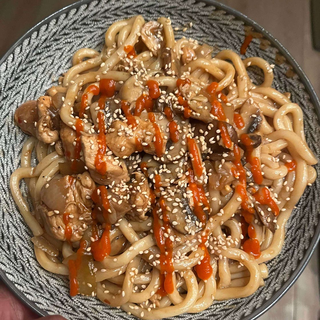 Hoisin Chicken Udon Noodles