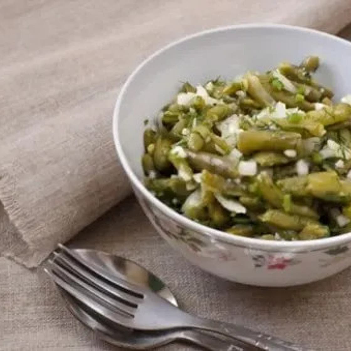 Green beans in balsamic vinegar