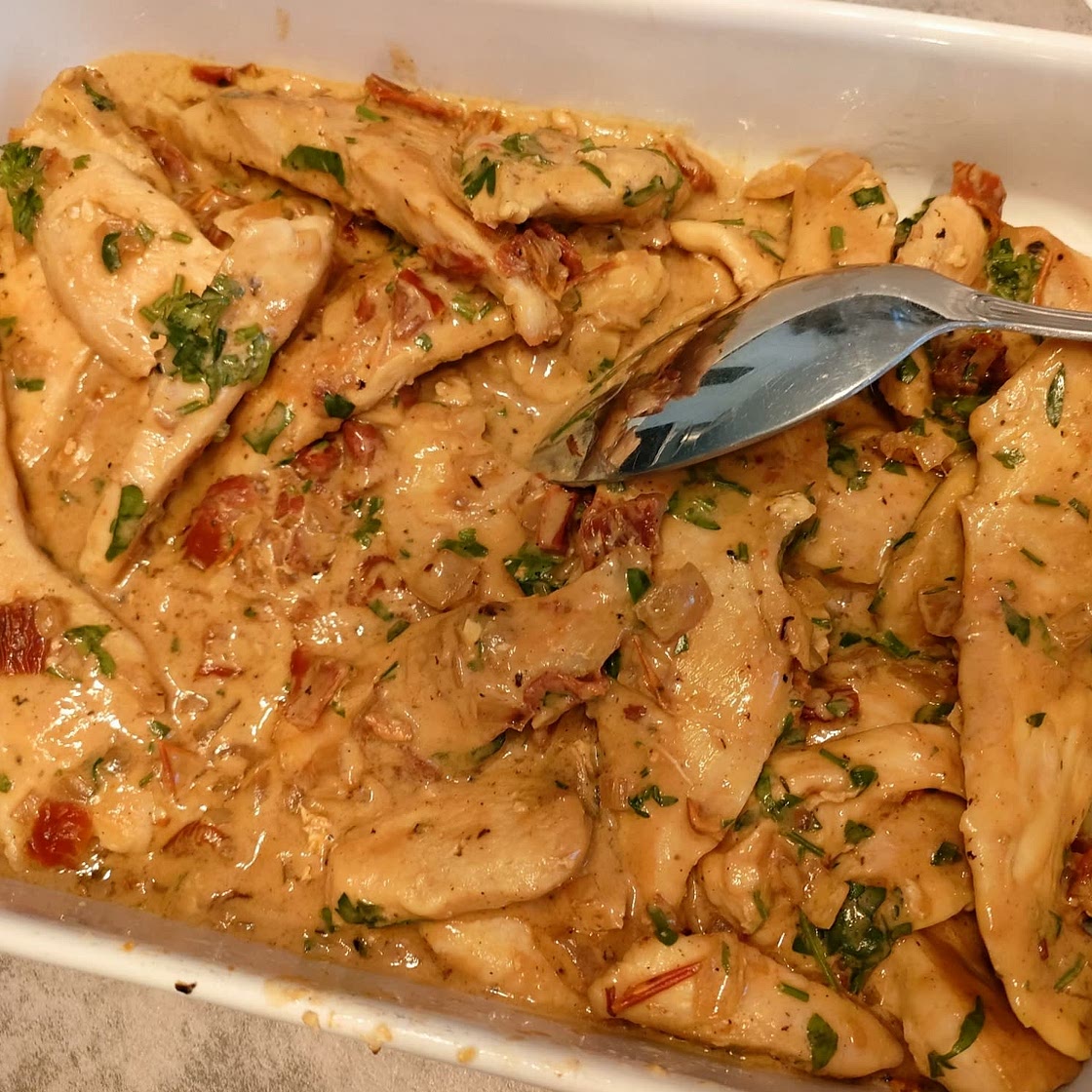 Chicken Cutlets with Sun-Dried Tomato Cream Sauce