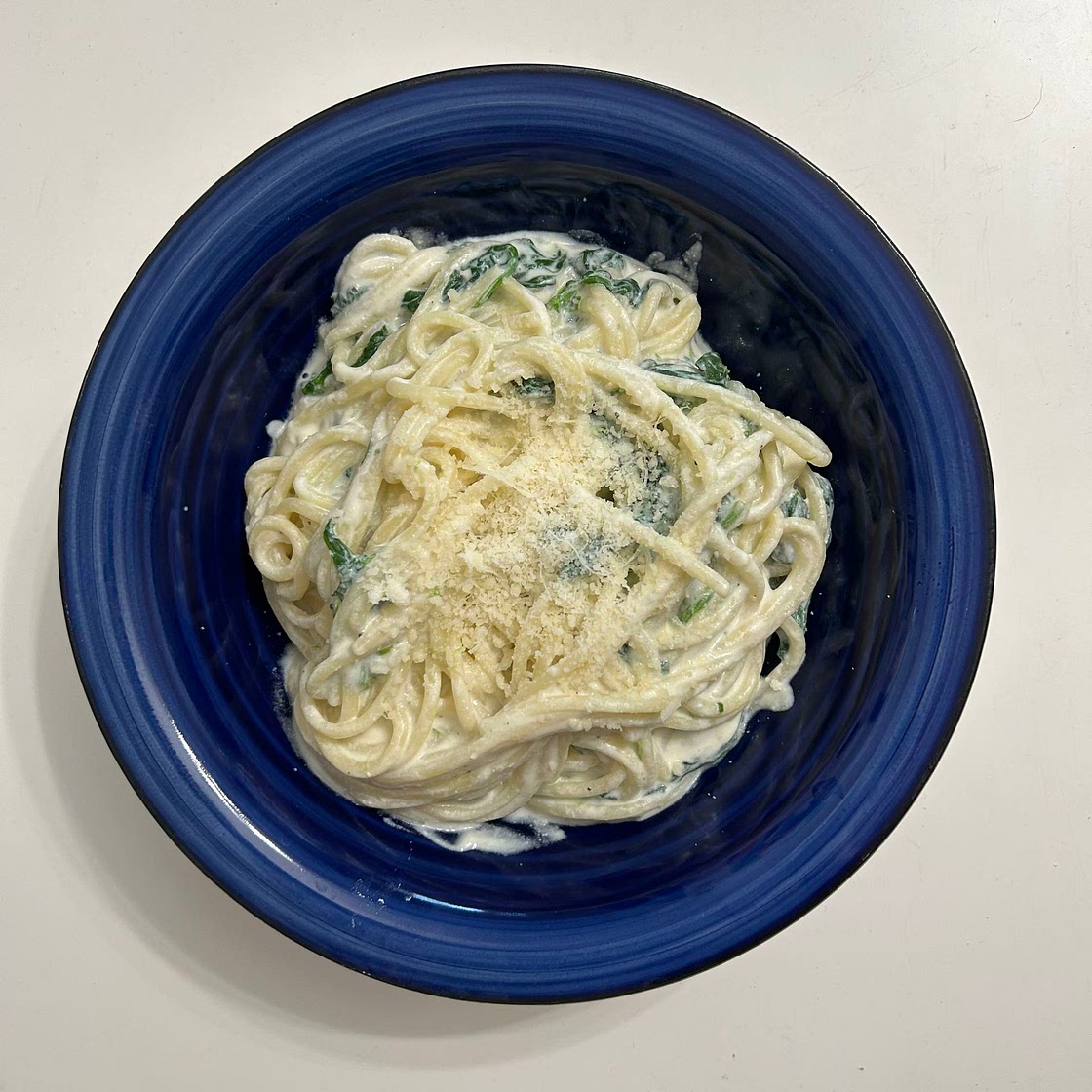 Lemon ricotta pasta & spinach