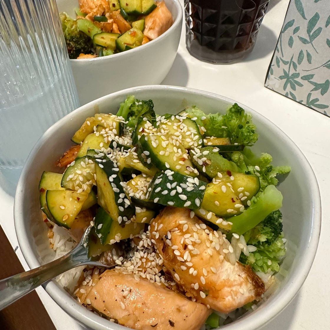 Sticky Salmon Bowls