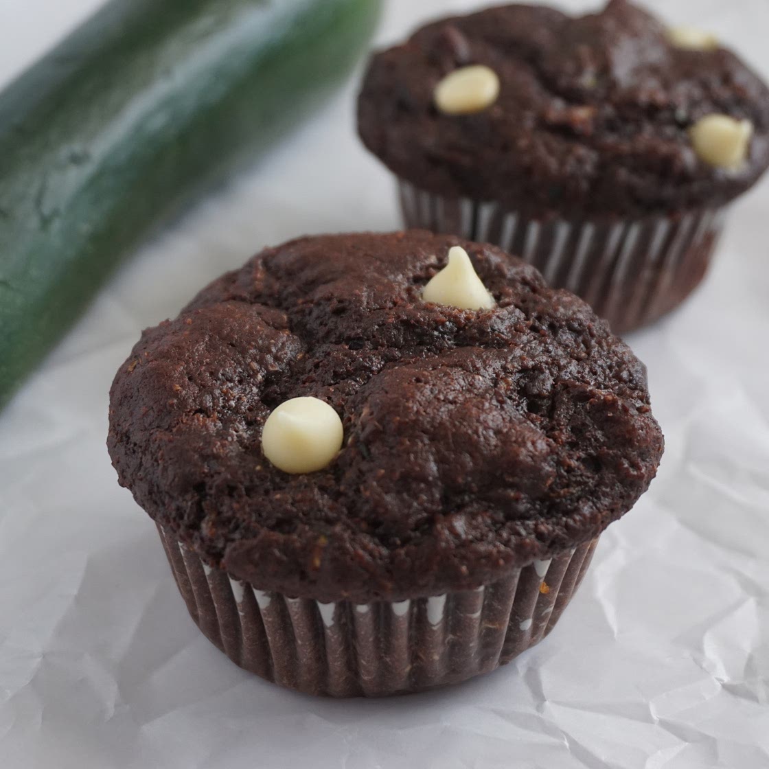 Double Chocolate Zucchini Muffins