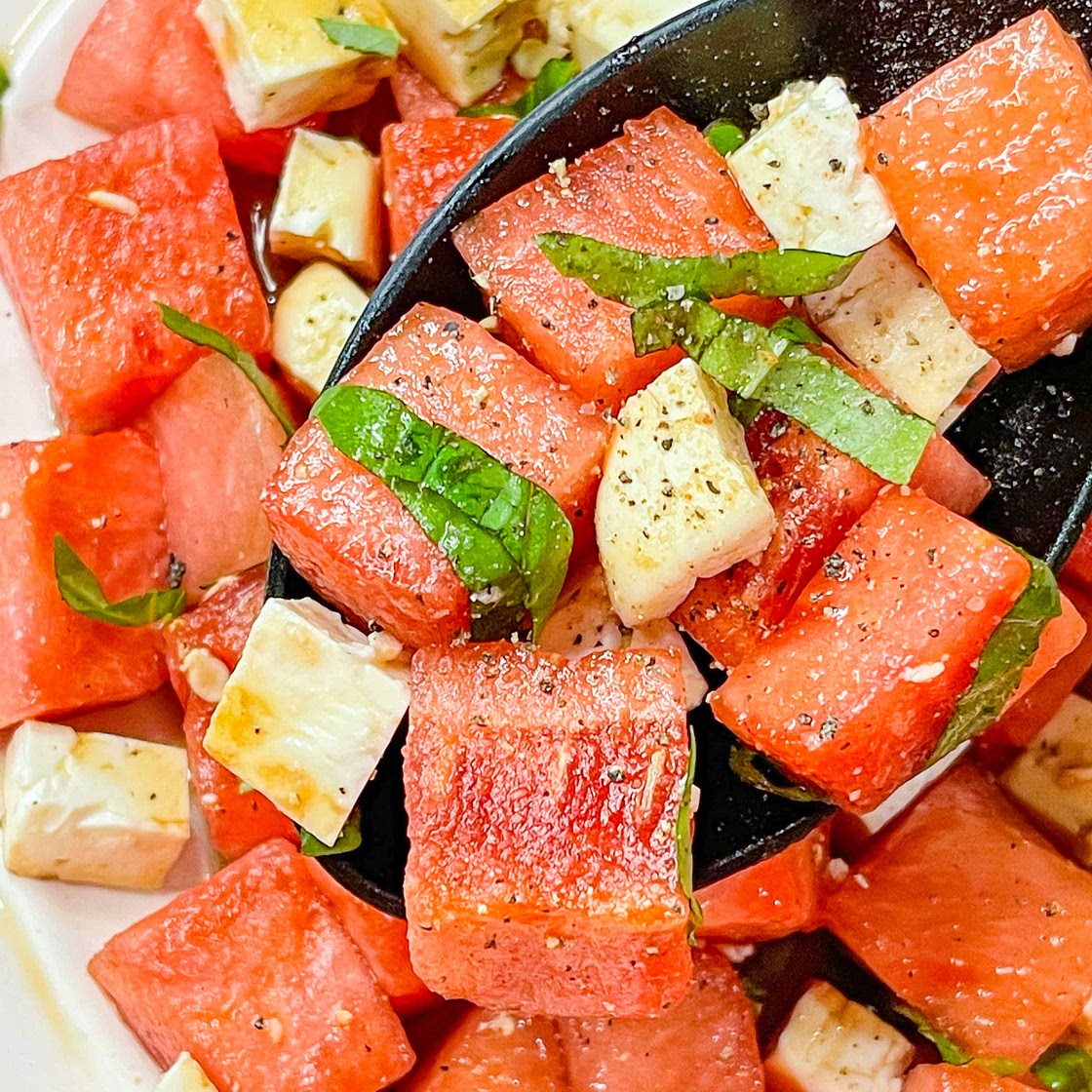 Watermelon feta salad 