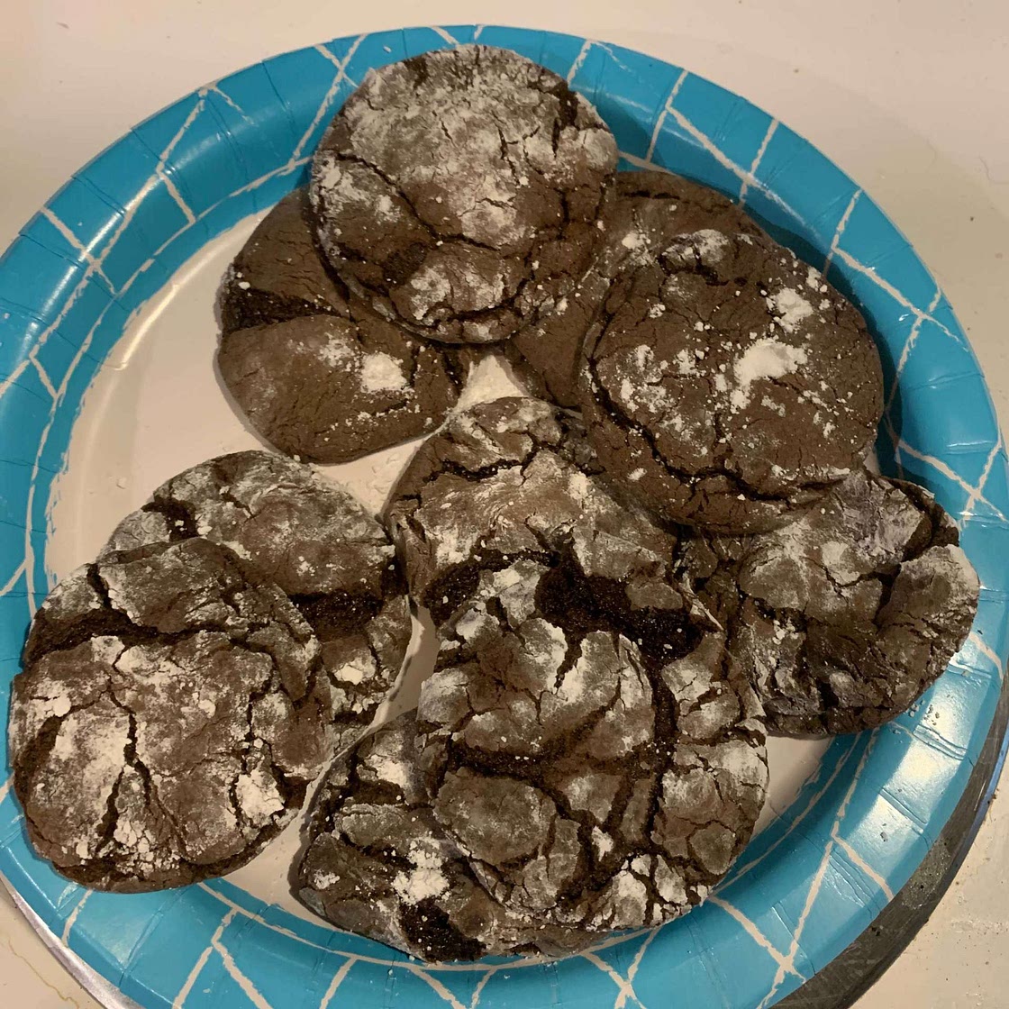 Fudge Crinkle Cookies