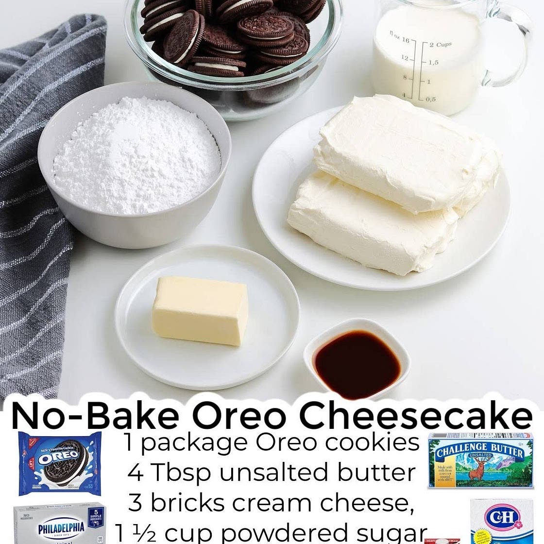 No-Bake Oreo Cheesecake - Easy Budget Recipes