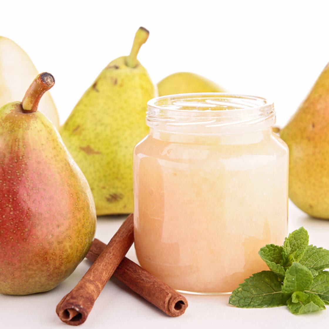 Puré de pera con canela
