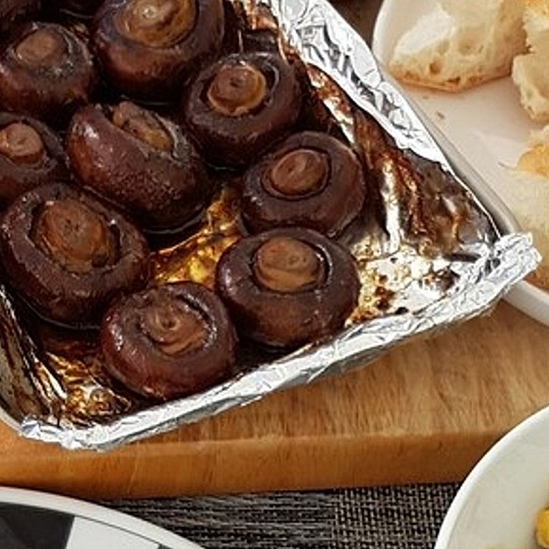 Marinierte Champignons vom Grill