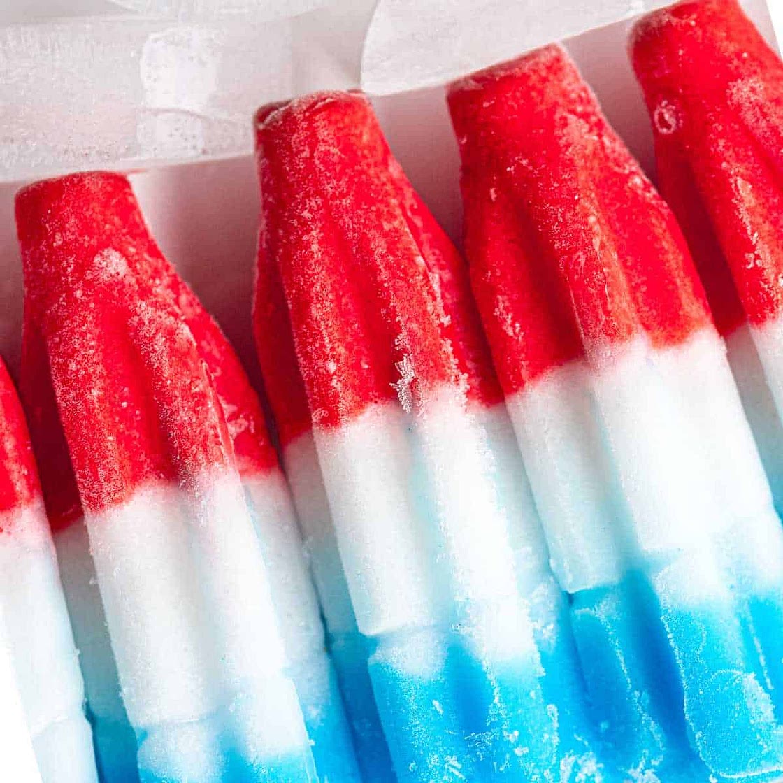 Red White and Blue Popsicles