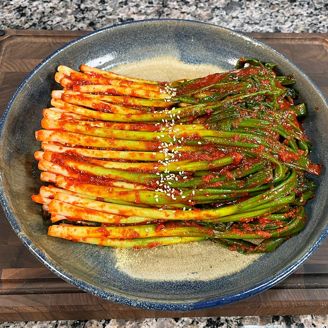 가장 만들기  쉬운 김치, 파김치