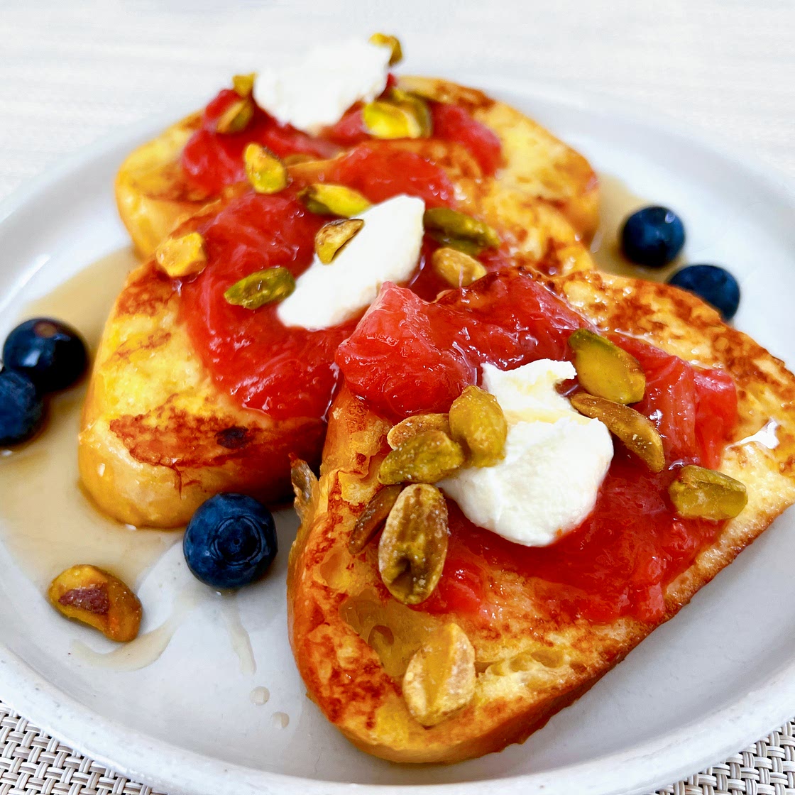Rhubarb French Toast