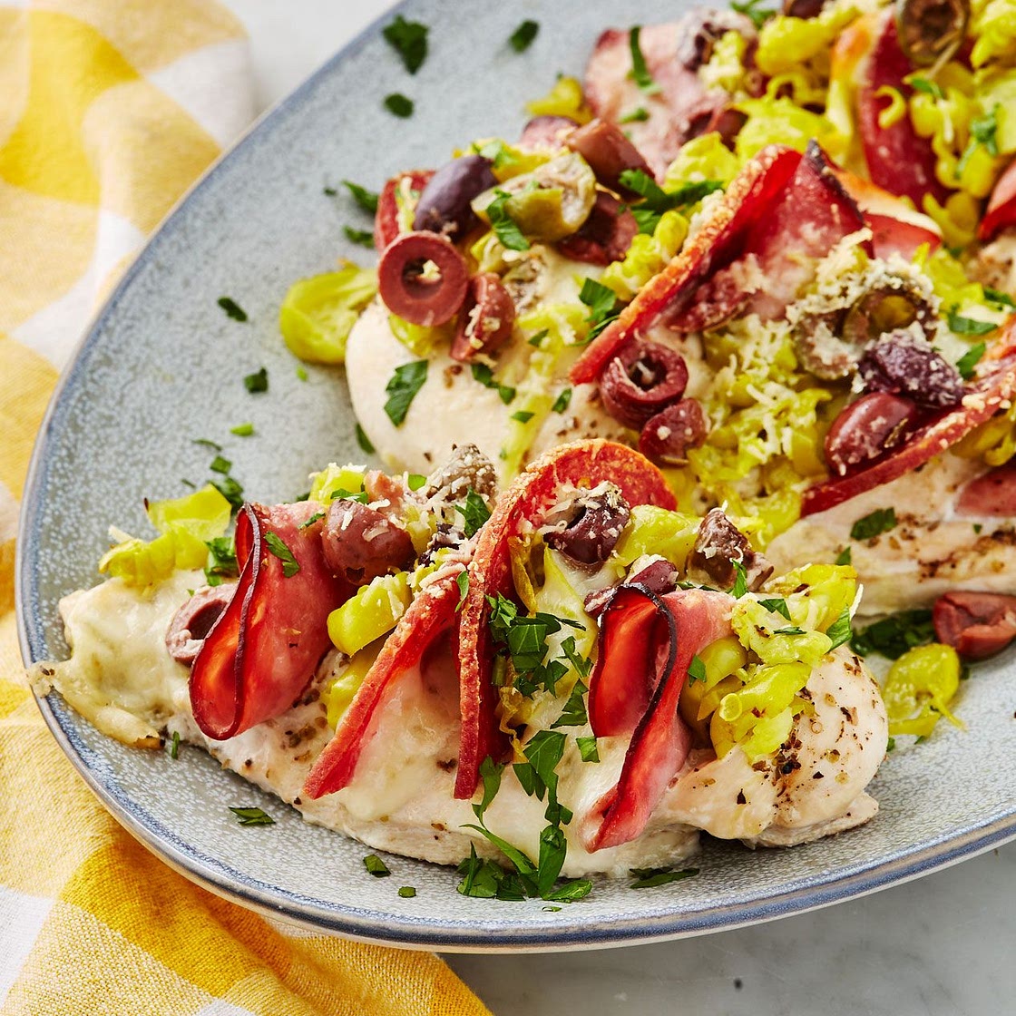Antipasto Stuffed Chicken