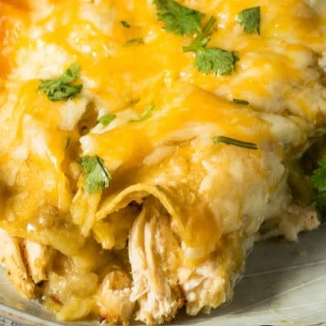 Canned Chicken Enchiladas