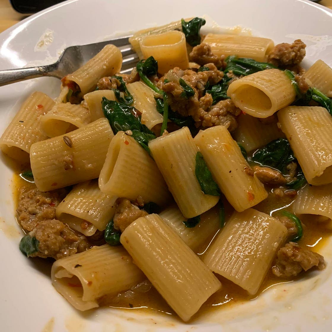 One pot sausage pasta