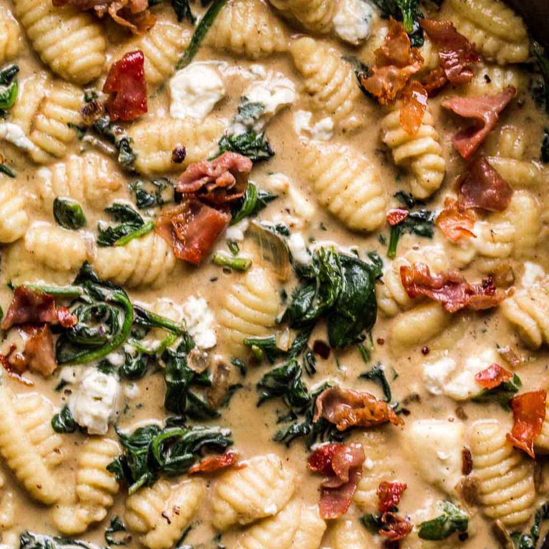 Blue Cheese Gnocchi with Crispy Prosciutto