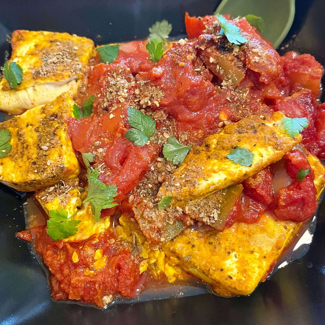 Oven Baked Tofu Shakshuka