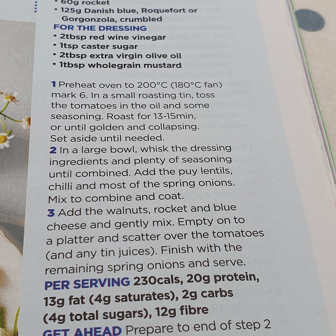 Puy lentil salad