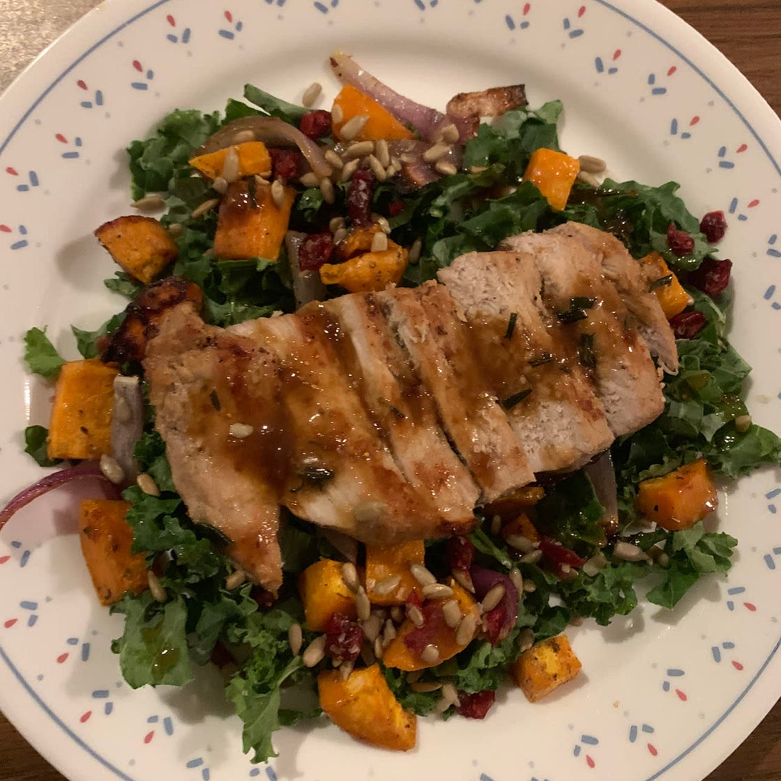 Pork Tenderloin with Fig Jam & Sweet Potatoes 
