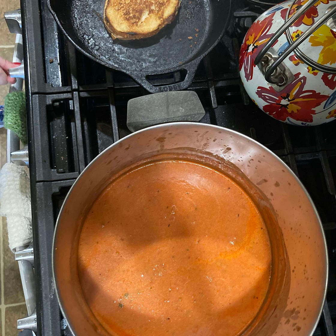 Sherry wine tomato soup