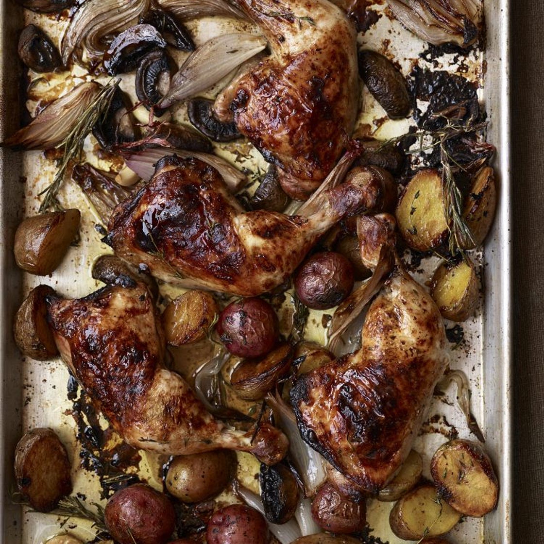 EVERYDAY DORIE: Balsamic Chicken Sheet-Pan Supper