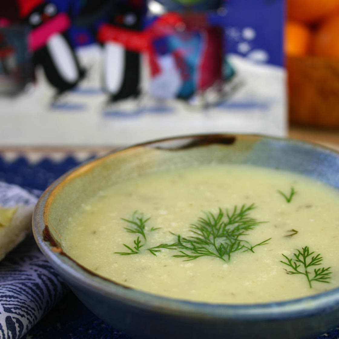 Celeriac and dill soup