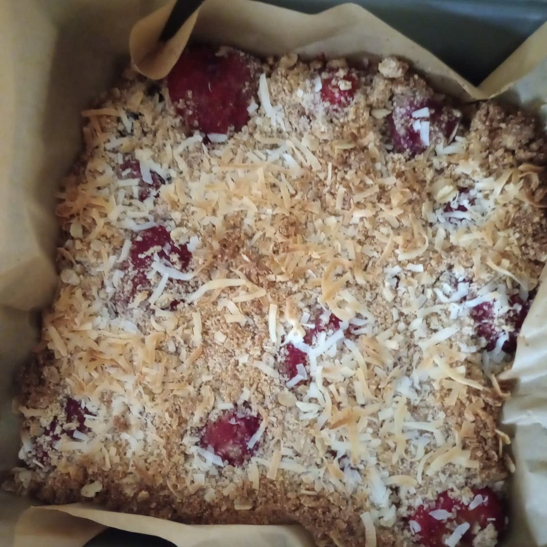 Triple Berry Crumble Pie with Almond Coconut Oat Crust (Gluten-Free, Vegan)