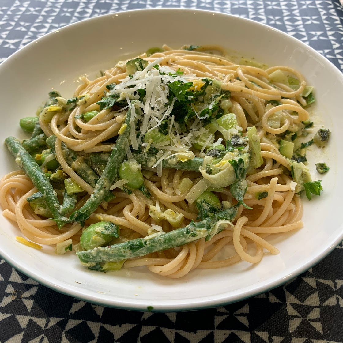 Bean and Herb Pasta