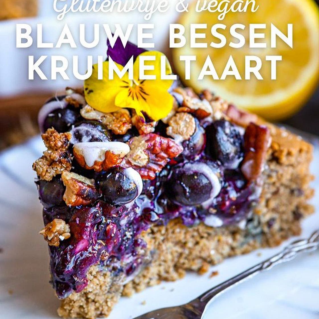 GEZONDE BLAUWE BESSEN KRUIMELCAKE (vegan &amp; glutenvrij) 🫐🍋