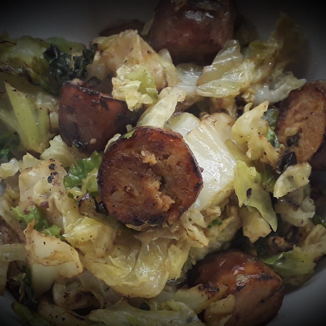 Easy Sausage & Cabbage Skillet