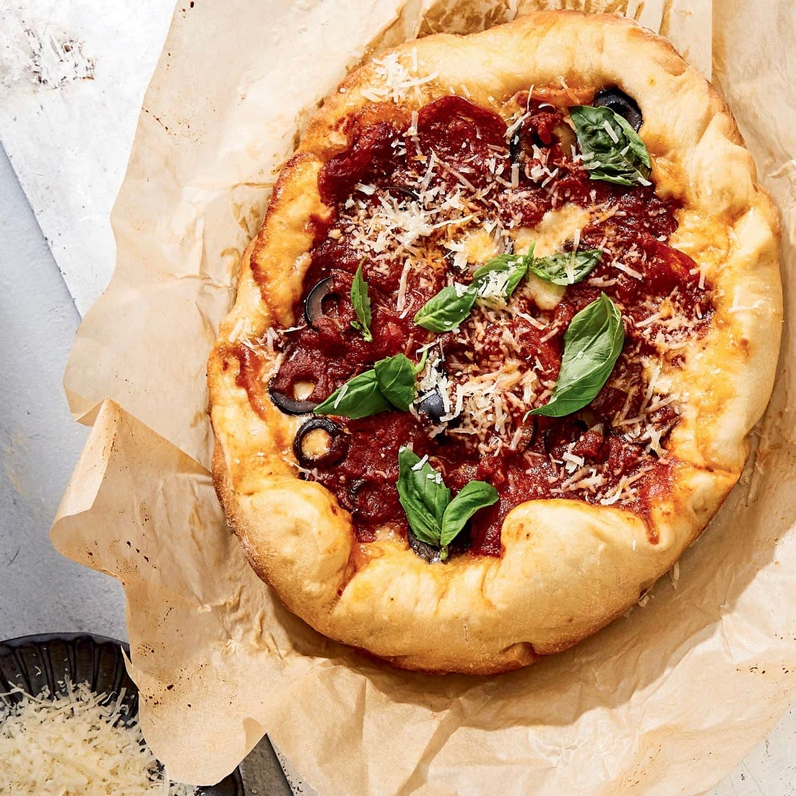 Slow-Cooker Deep-Dish Pizza