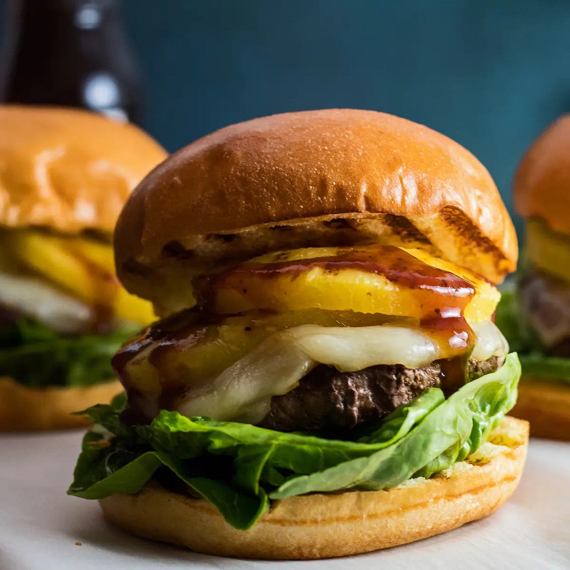 Loaded Teriyaki Burgers
