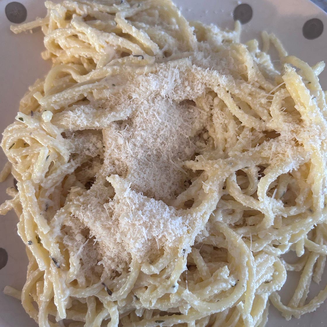 Pasta with Parmesan Cream