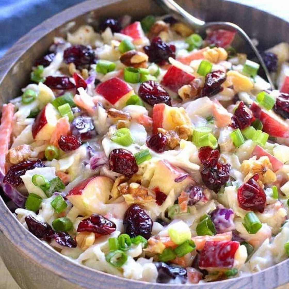 Apple Cranberry Coleslaw