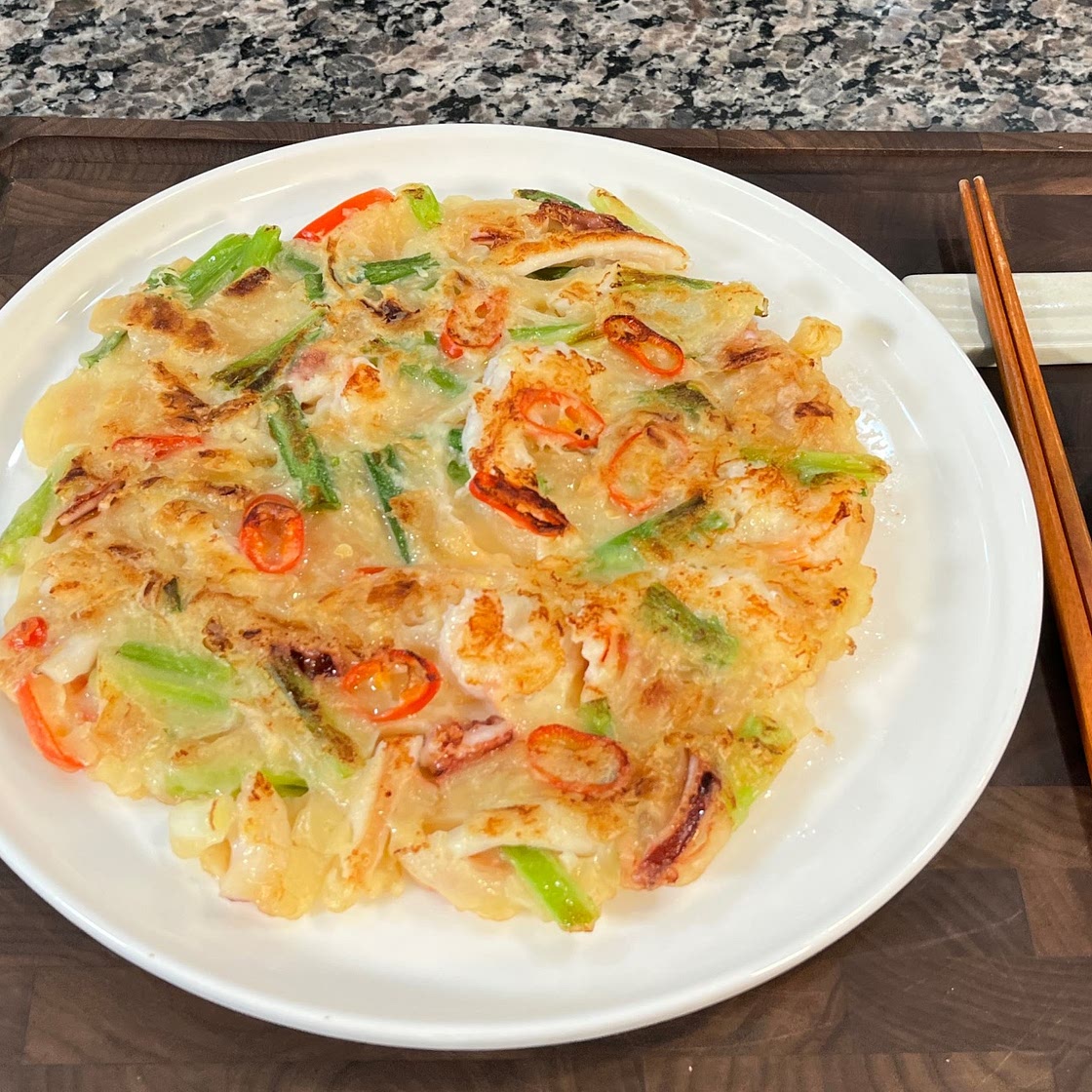 바삭한 김치해물파전
