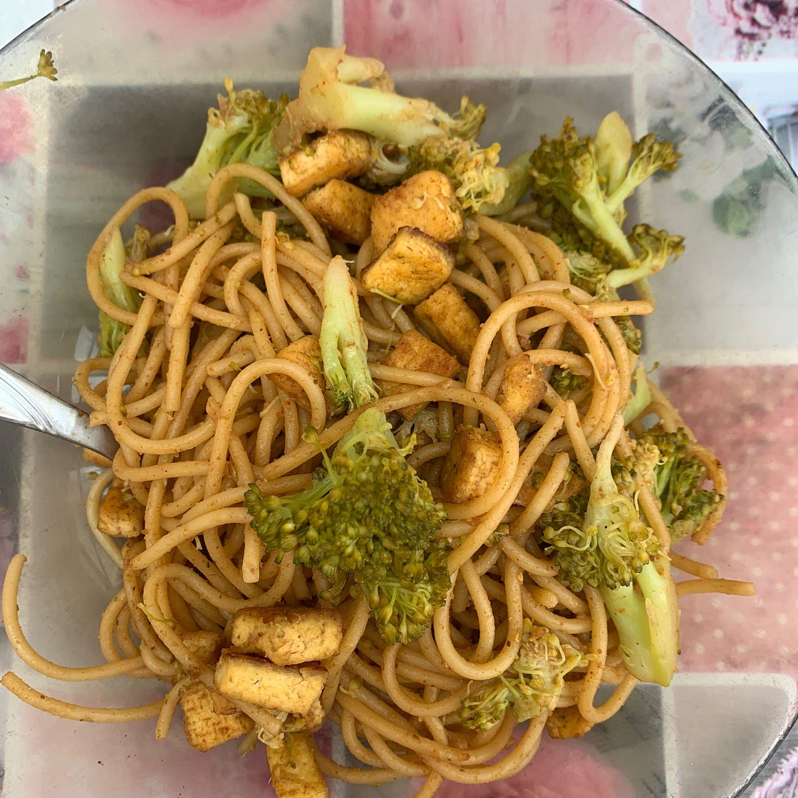 High Protein Vegan Noodles with Peanut Butter