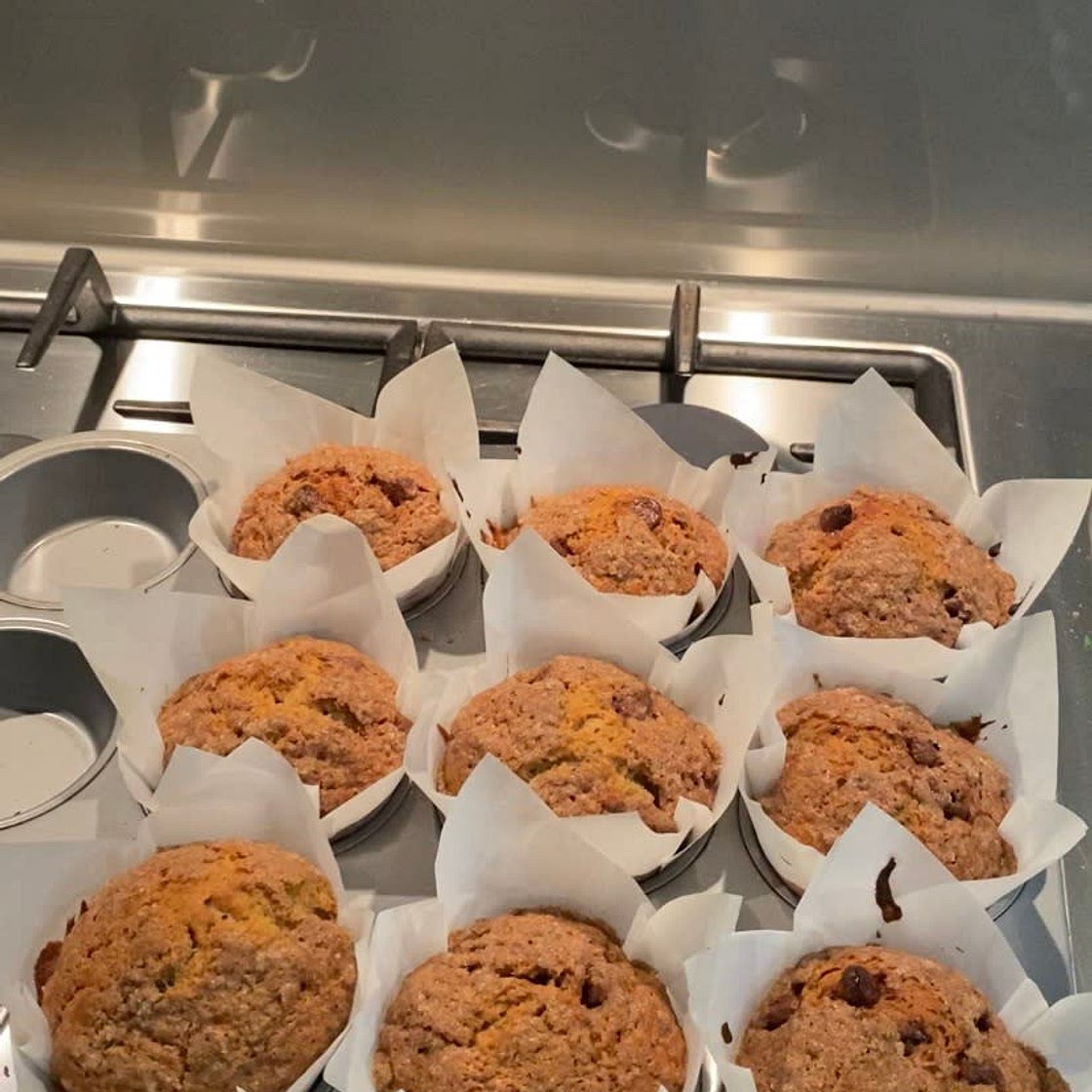 banana chocolate chip muffins 🍌