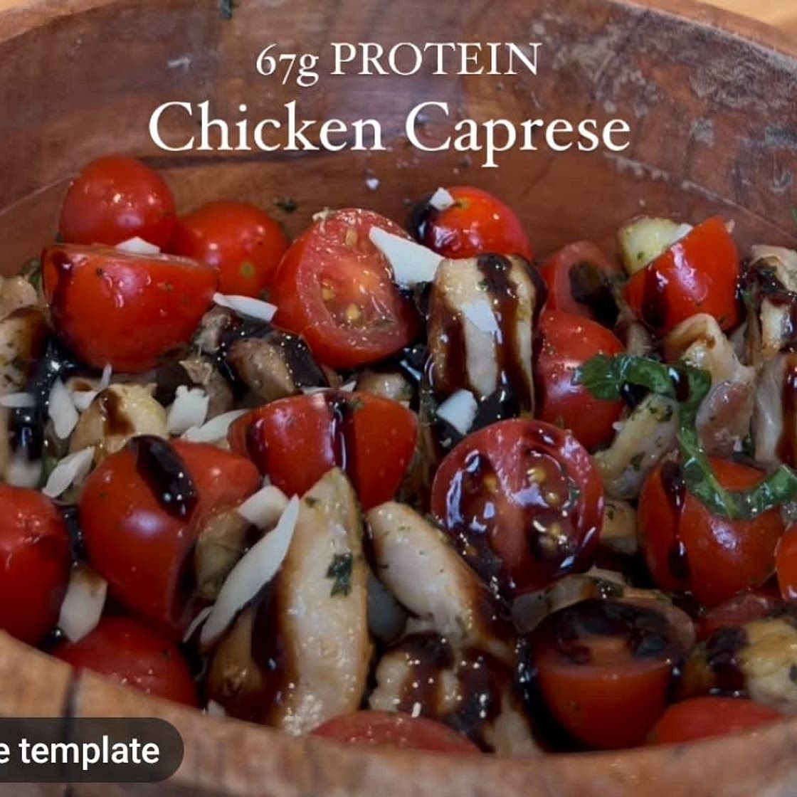 Quick Chicken Caprese Pasta with Balsamic Glaze
