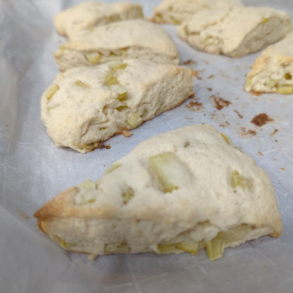 Rhubarb Scones