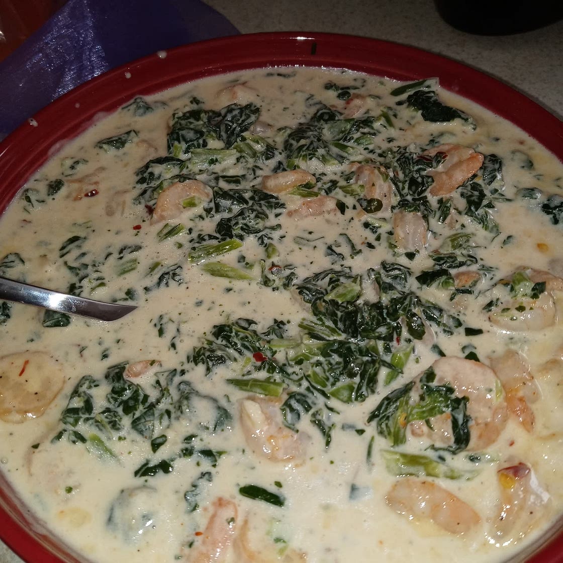 Shrimp with Creamy Garlic Sauce
