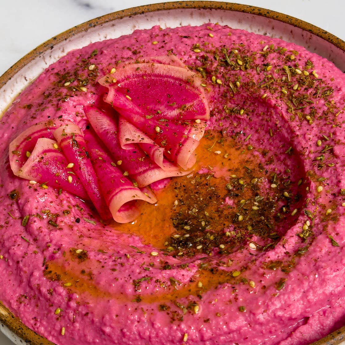 Hot Pink Beet Hummus