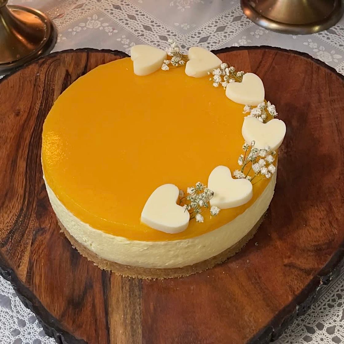 6” Mango cheesecake recipe (no bake) 