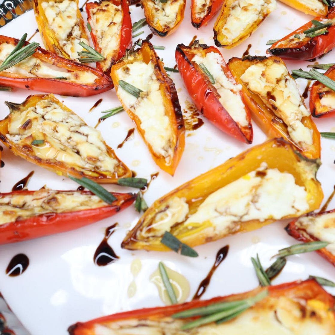 Goat Cheese Stuffed Mini Bell Peppers