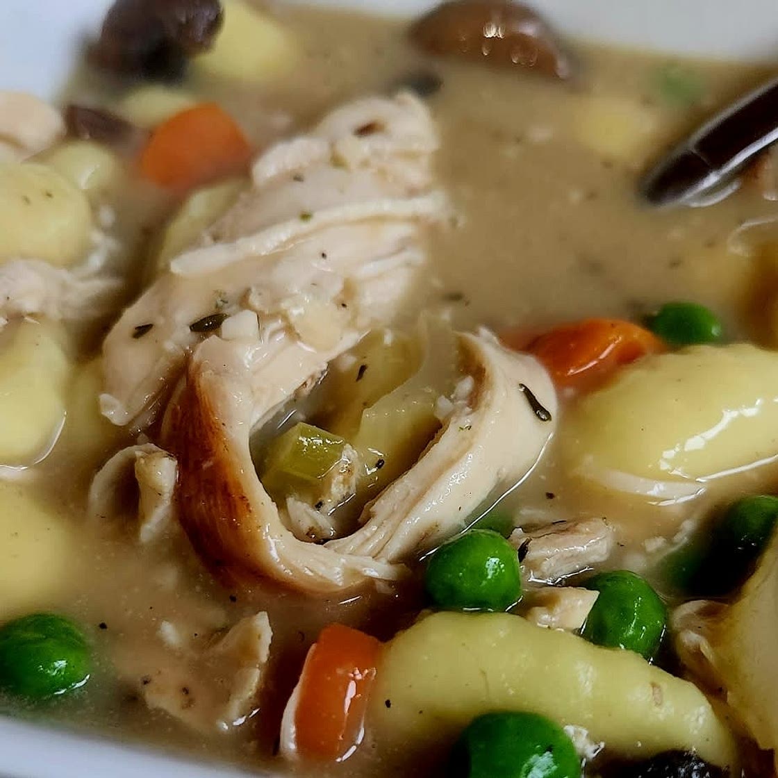 One Pot Gnocchi Chicken Pot Pie