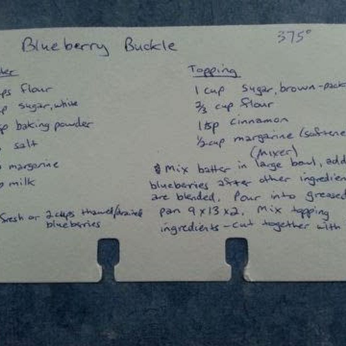 Blueberry Buckle