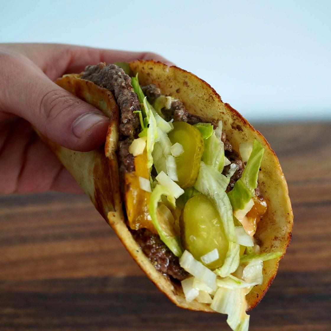 Viral Big Mac smash taco