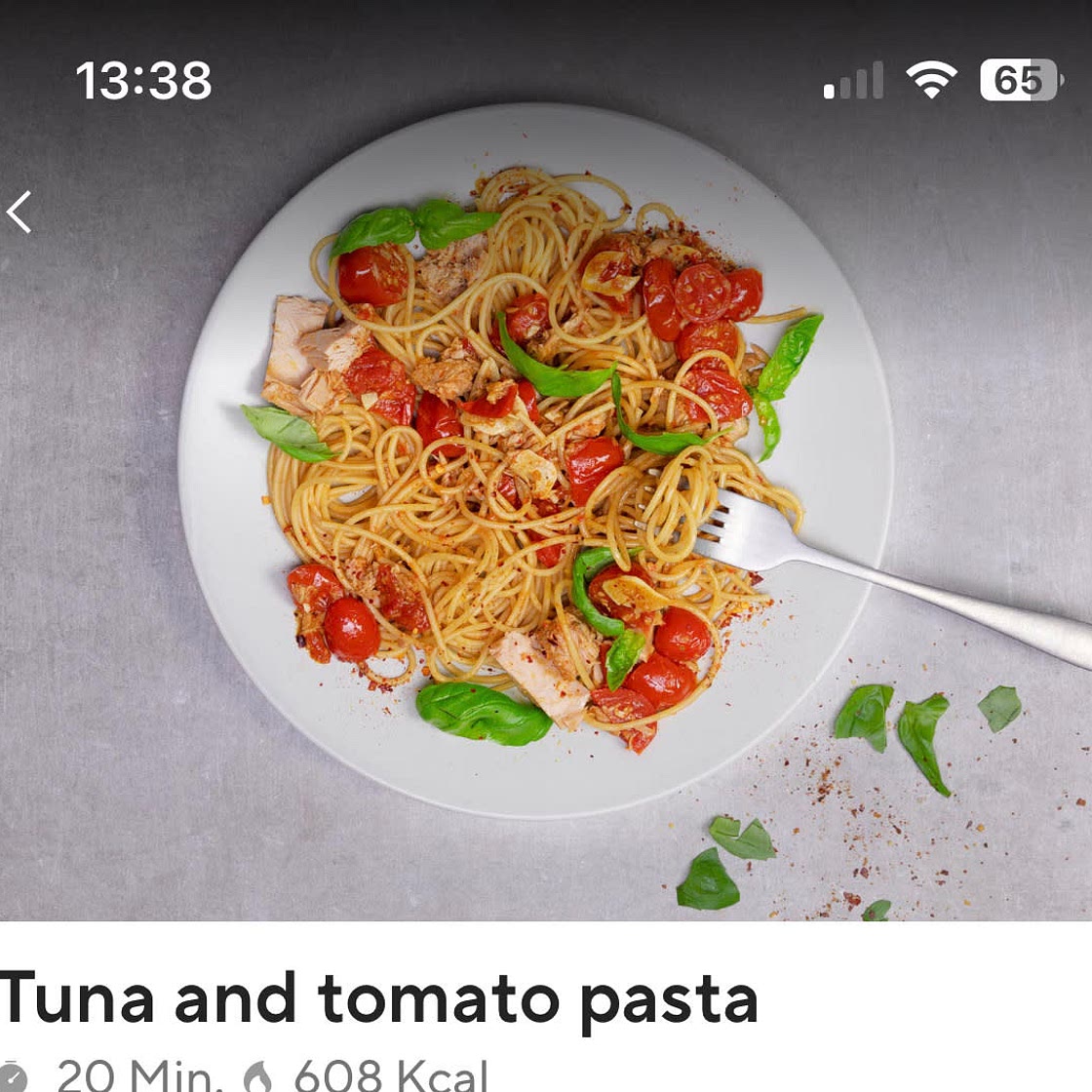 Tuna and Tomato Pasta
